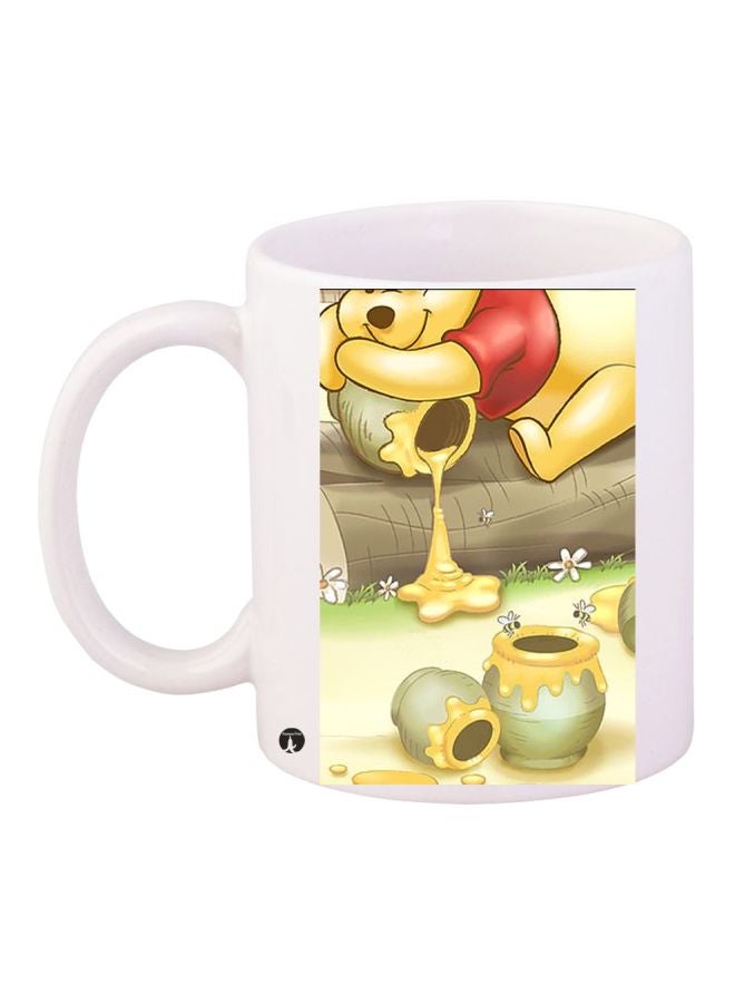 Winnie-The-Pooh Printed Coffee Mug White/Yellow/Red