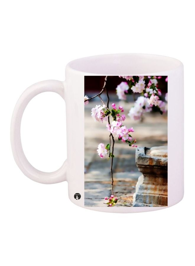 BP Flower Printed Coffee Mug White/Blue/Pink