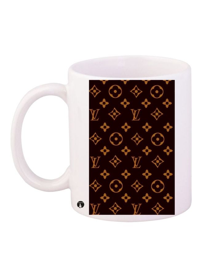 BP VL Printed Coffee Mug White/Brown/Yellow