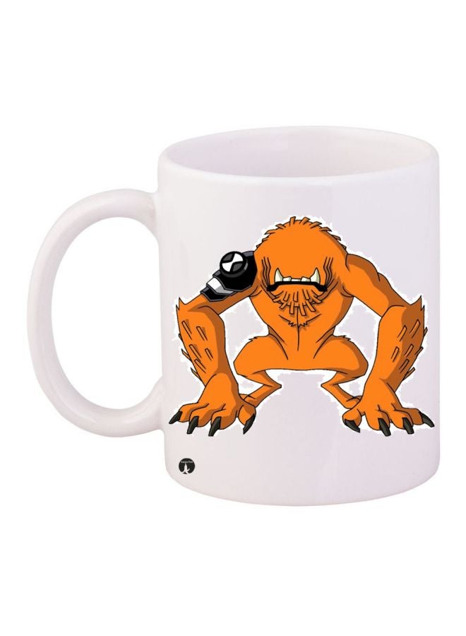 BP Ben 10 Character Printed Coffee Mug White/Orange/Black