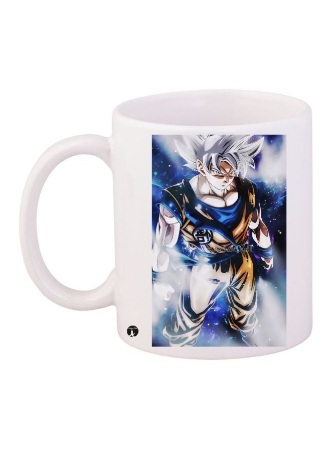 بي بي مج قهوة مطبوع عليه صورة رسوم متحركة أبيض/أزرق/بني