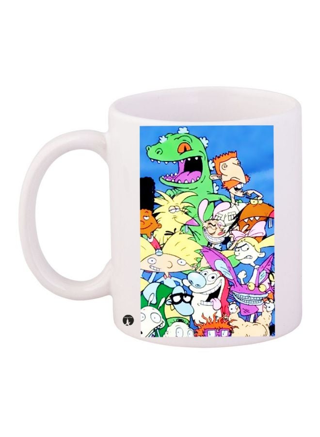 BP Printed Coffee Mug White/Blue/Green