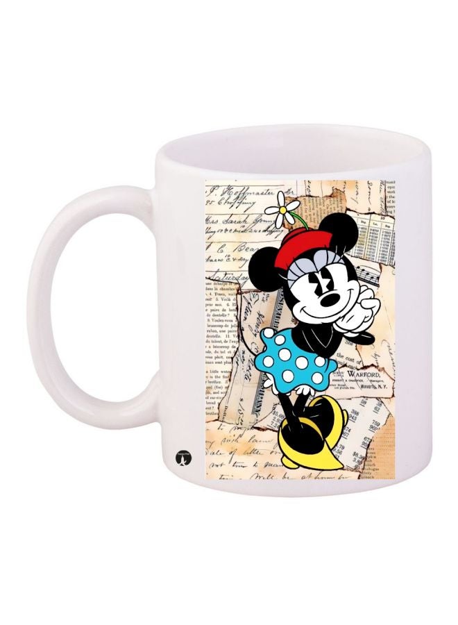 BP Minnie Mouse Printed Coffee Mug White/Black/Red