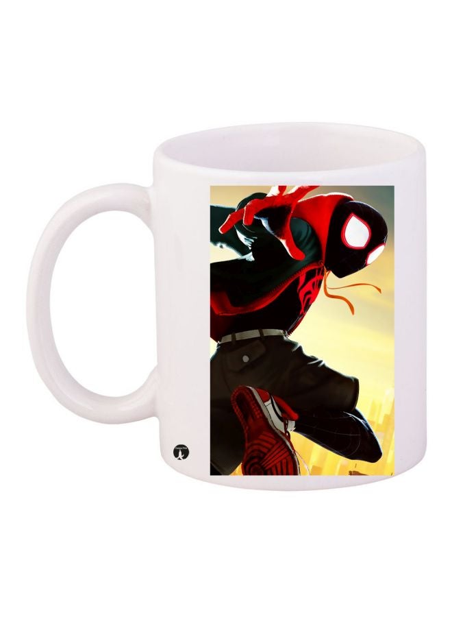 BP Cartoon Printed Coffee Mug White/Black/Red