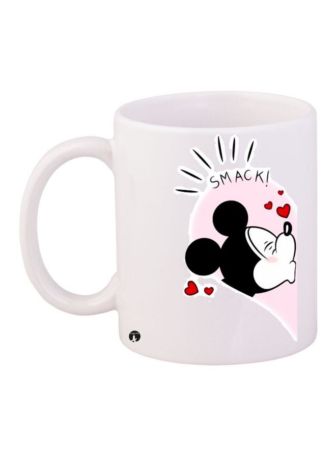 BP Mickey Mouse Printed Coffee Mug White/Red/Black 
