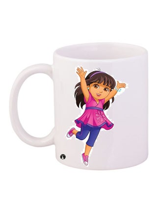 Cartoon Girl Printed Coffee Mug White/Pink/Blue - v1605937475/N42467538A_1