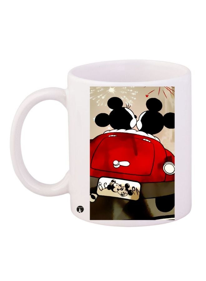 بي بي مج قهوة بطبعة ميكي وميني ماوس أبيض/أحمر/أسود