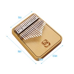 Generic WK-17BH Portable 17-key Kalimba Thumb Piano Mbira Spruce Wood Musical Gift for Students Beginners  - Image 2