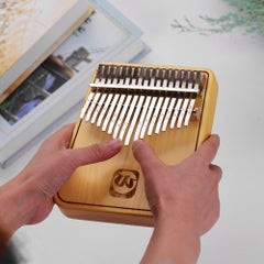 Generic WK-17BH Portable 17-key Kalimba Thumb Piano Mbira Spruce Wood Musical Gift for Students Beginners  - Image 4