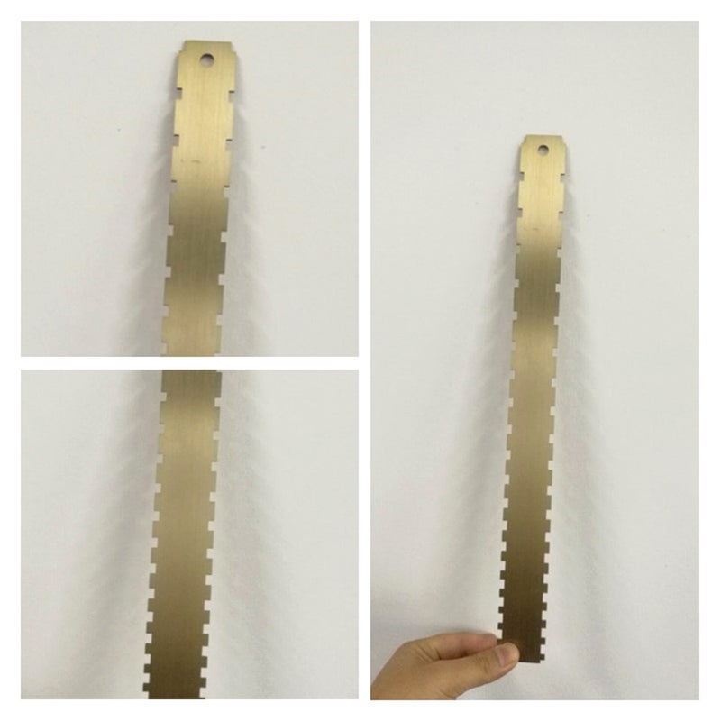 Generic - Notched Ruler Stainless Steel Guitar Neck Notched Straight Edge Luthiers Tool - Image 1