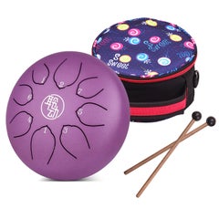 Generic ammoon 17-Key Thumb Piano Black Acrylic Kalimba Mbira Musical Instrument with Carrying Case Tone Stickers Tuning Hammer Wipe Cloth  - Image 1
