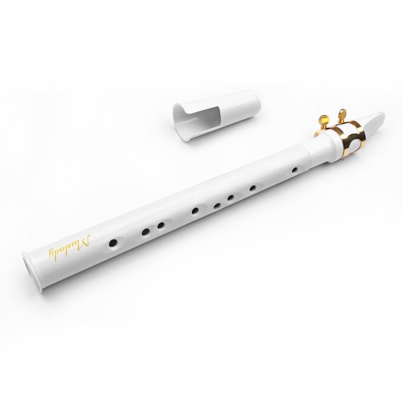 Muslady Portable Mini Elegant White Saxophone With Carrying Bag - Image 3