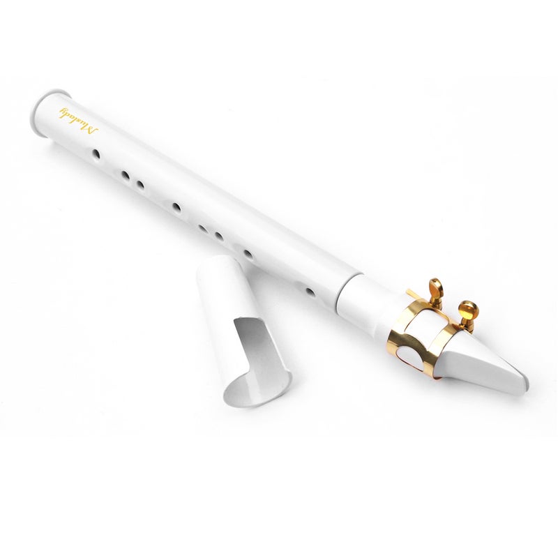 Muslady Portable Mini Elegant White Saxophone With Carrying Bag - Image 4