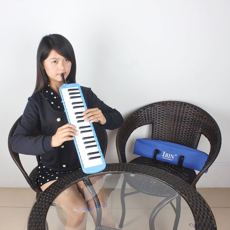 Generic Blue 37 Style Key Piano Keyboart With Short And Long Mouthpiece  - Image 2
