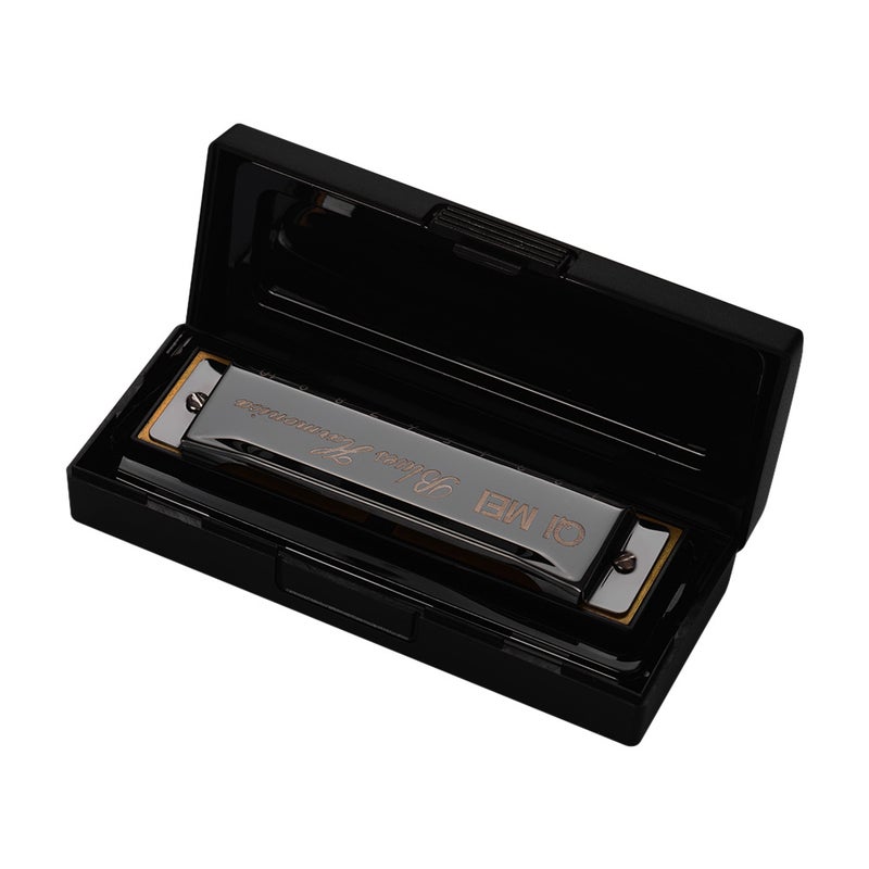Generic Black C Key 10 Holes Melodious Harmonica  - Image 2