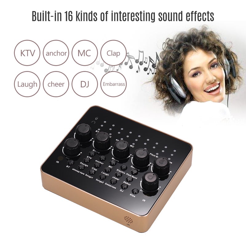 Generic Portable Rechargeable Live Sound Card Voice Changer Built-in BT Connection  - Image 5