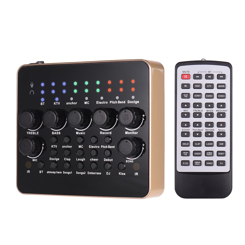 Generic Portable Rechargeable Live Sound Card Voice Changer Built-in BT Connection  - Image 1