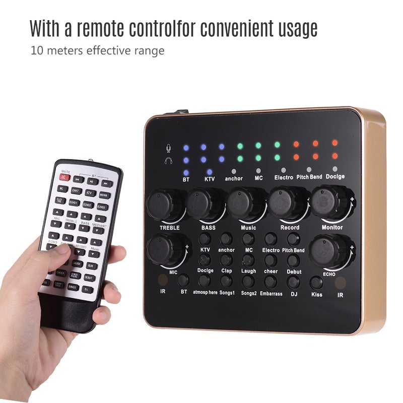 Generic Portable Rechargeable Live Sound Card Voice Changer Built-in BT Connection  - Image 3