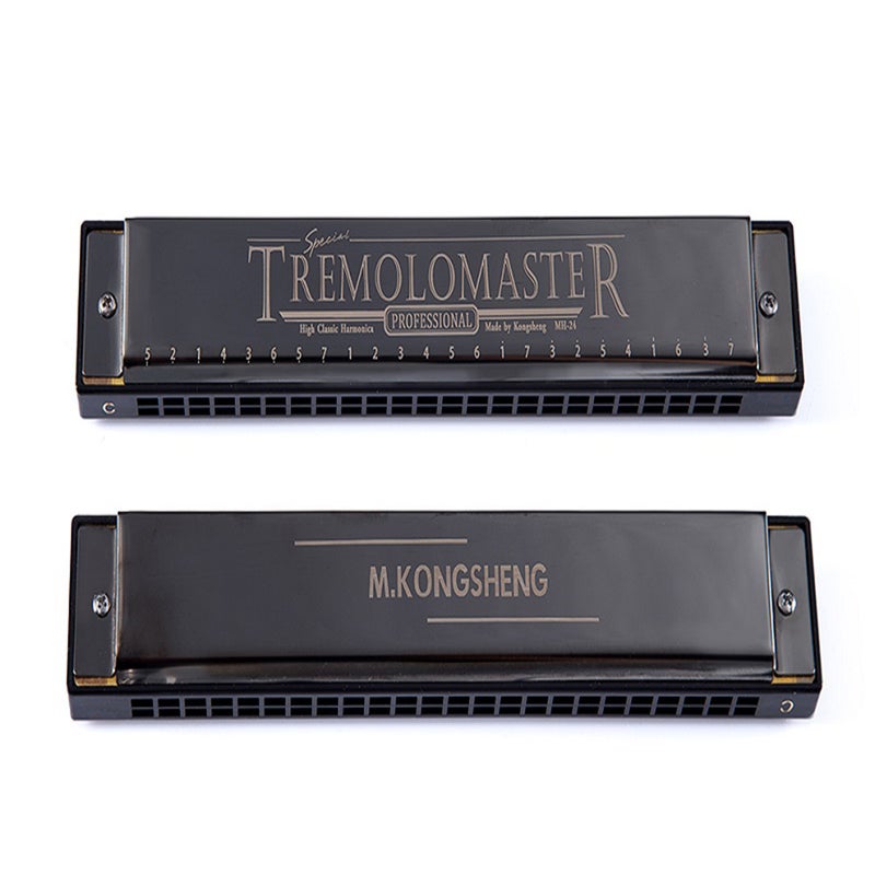 Generic 24 Hole Stylish Black Harmonica  - Image 3