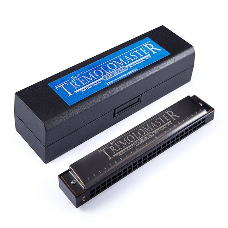 Generic 24 Hole Stylish Black Harmonica  - Image 5