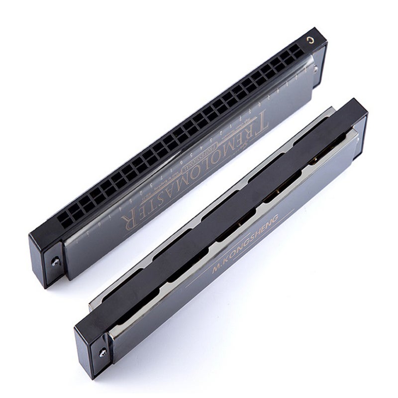Generic 24 Hole Stylish Black Harmonica  - Image 4