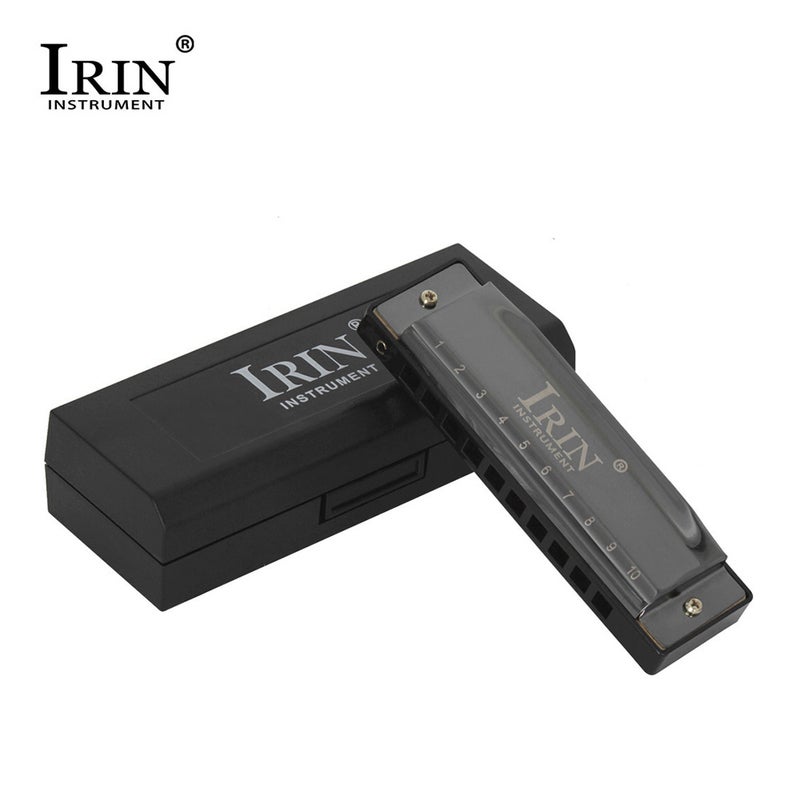 Generic 10 Holes C Key Black Harmonica For Beginner  - Image 1