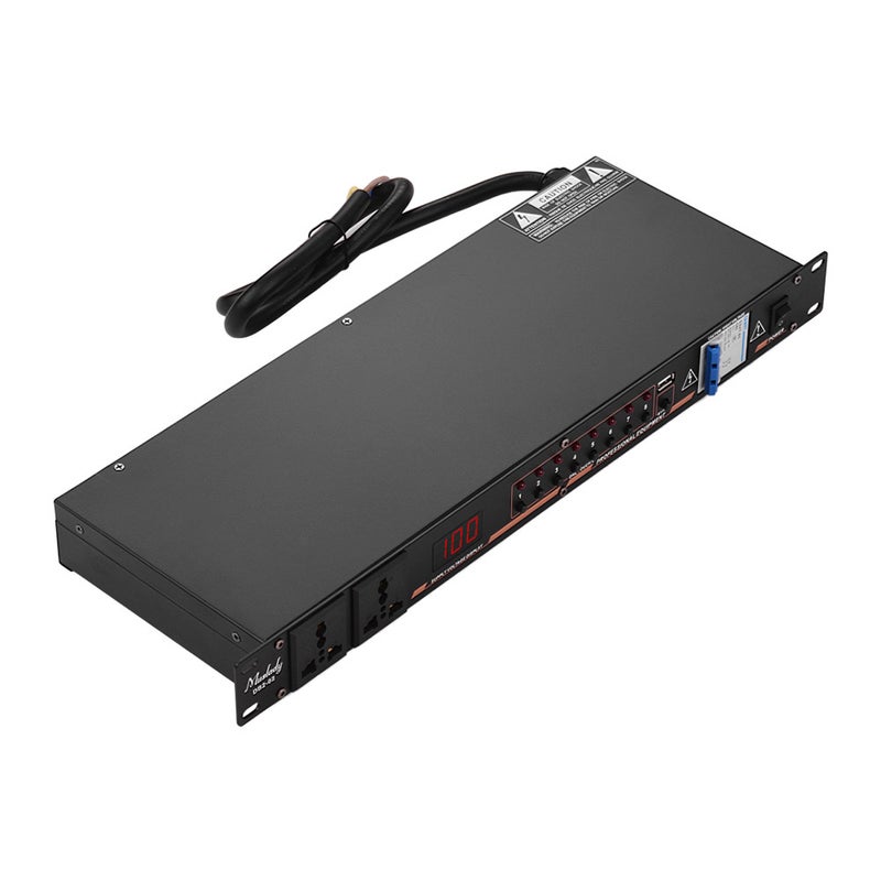 Muslady DB2-02 10-outlet Rack Mount Power Sequence Controller And Supply Regulator  - Image 1