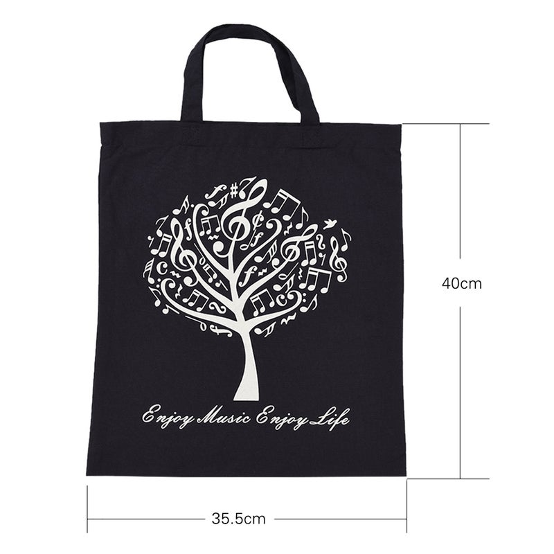 Generic Washable Cotton Handbag Black  - Image 4