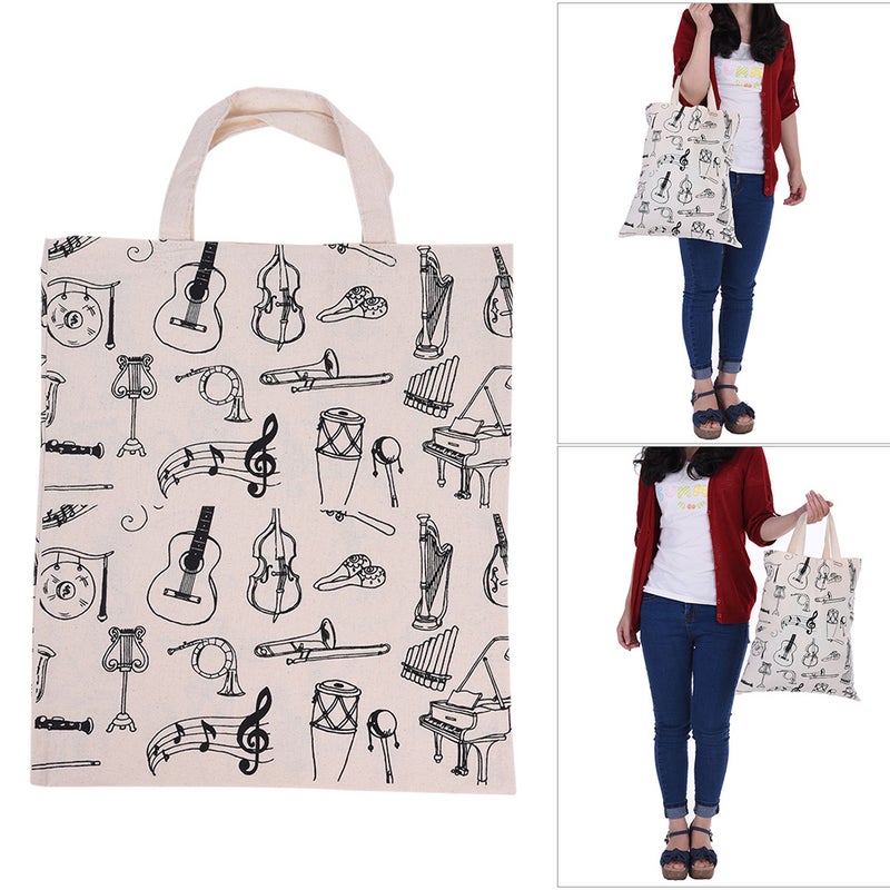 Generic Washable Cotton Handbag Beige  - Image 2
