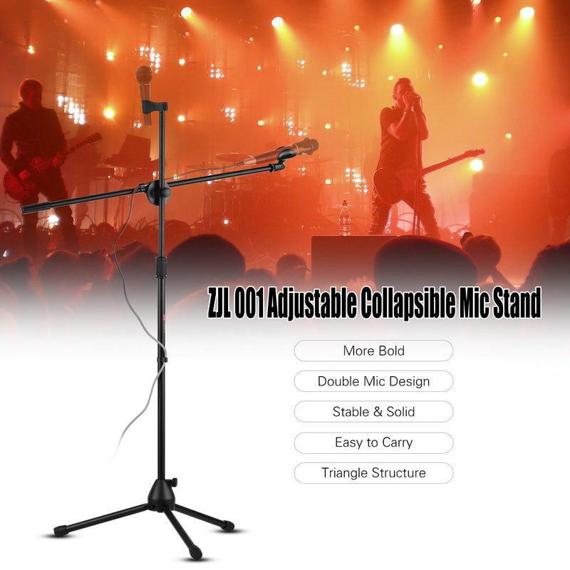 Tripod Black Microphone Professional Stand