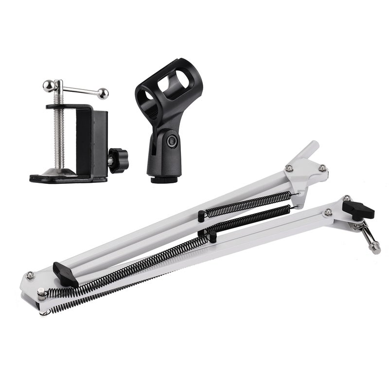 Generic - White Adjustable Microphone Stand - Image 1