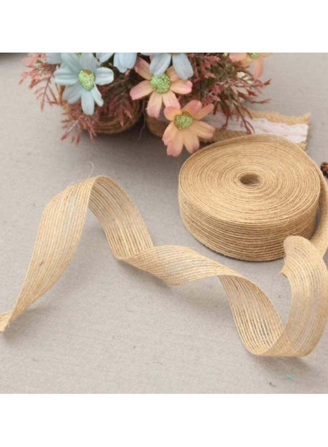 شريط من الخيش الطبيعي للحرف اليدوية . بني - Image 2