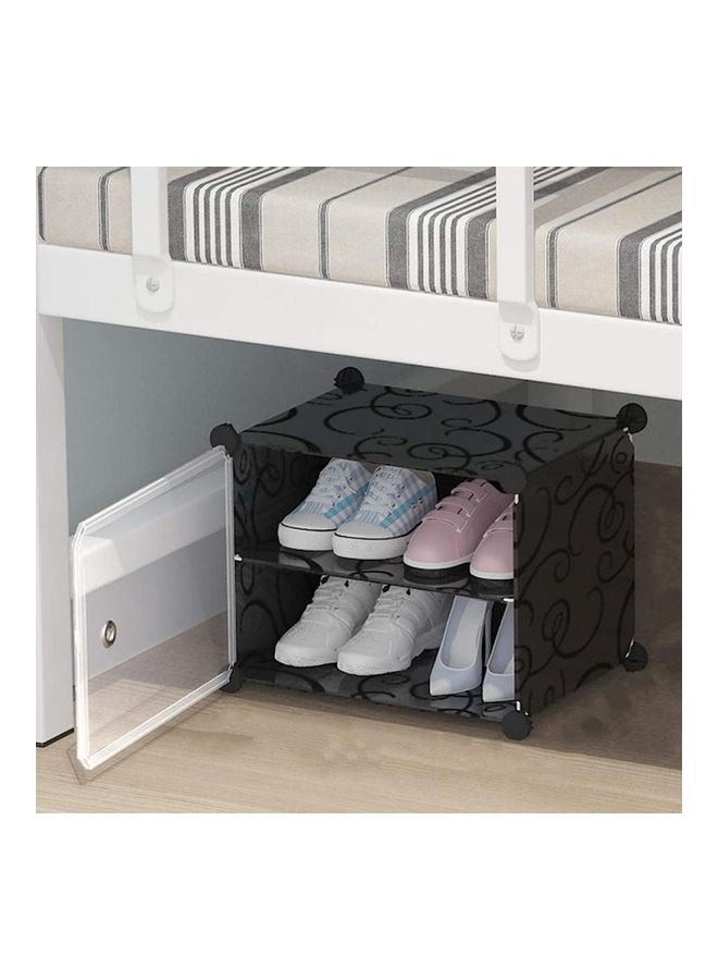 XiuWoo Shoe Storage Rack Black one size centimeter