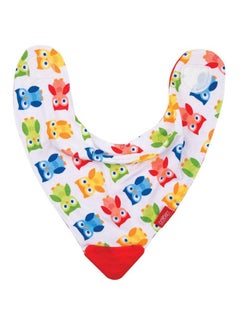 Nuby Owl Printed Dribble Bibs With Teether Corner 