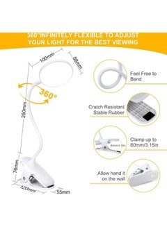 XiuWoo Eye Protect LED Reading Light With Flexible Neck Multicolour  - Image 4