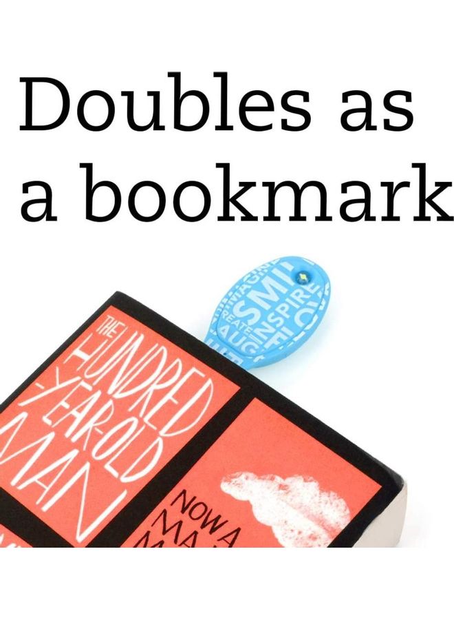 XiuWoo LED Reading Book Light Clip On Adjustable Travel Bookmark Lamp Blue - Image 3