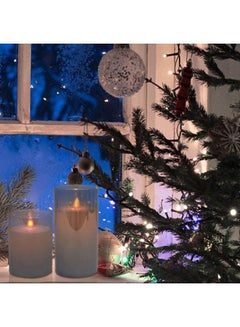 XiuWoo 3-Piece LED Flameless Candle Set Black  - Image 5