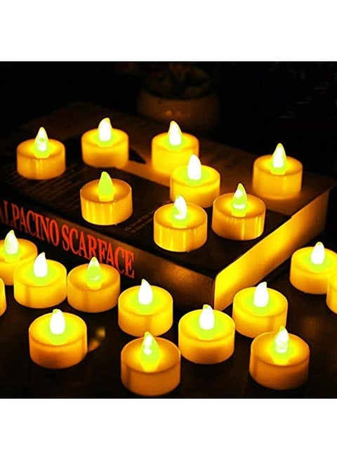 24-Piece Chipark LED Tea Light Candle Set White