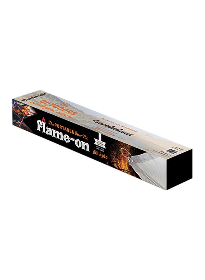 Flame-on Portable Fire Pit Multicolour 800grams - Image 1