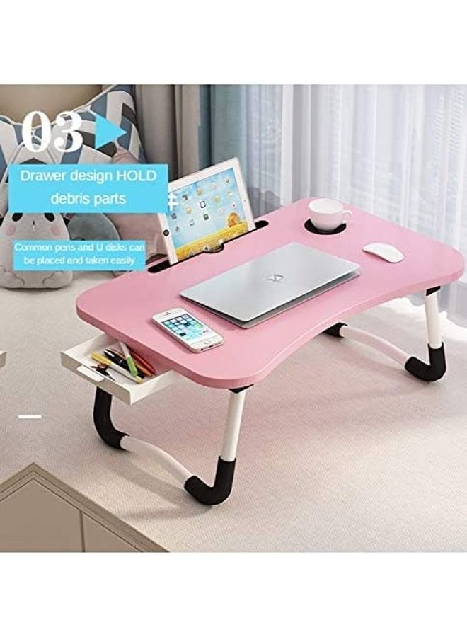 Folding Computer Desk Table Beige 60x40x28cm - Image 2