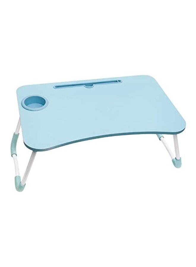 Folding Computer Desk Table blue 60x40x29cm - Image 1