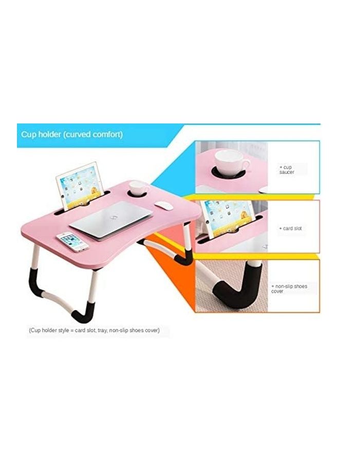 Folding Computer Desk Table blue 60x40x29cm - Image 4