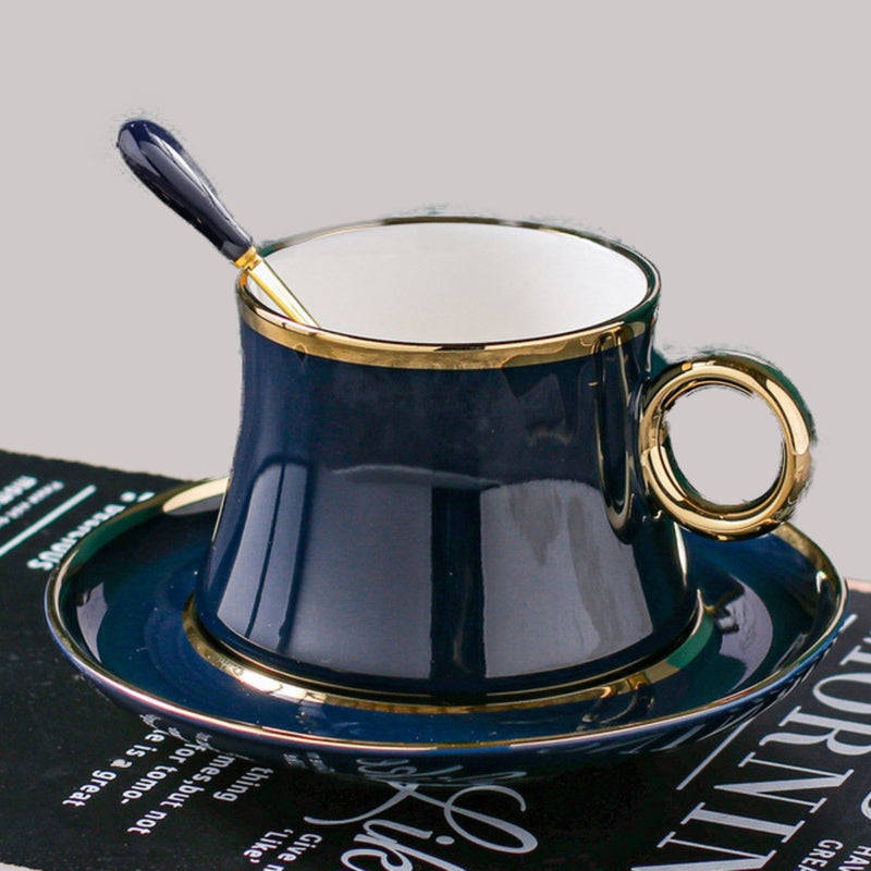 Ceramic Coffee Cup Blue 200ml  - Image 2