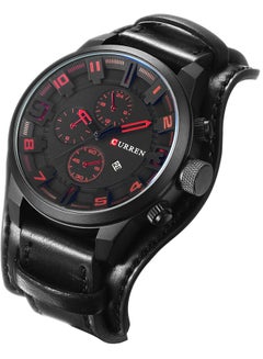 CURREN Men's Black Dial Black Wrist Watch - 42 mm - Black  - Image 2