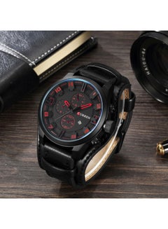 CURREN Men's Black Dial Black Wrist Watch - 42 mm - Black  - Image 3