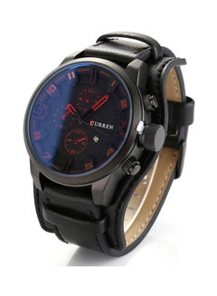 CURREN Men's Black Dial Black Wrist Watch - 42 mm - Black  - Image 5