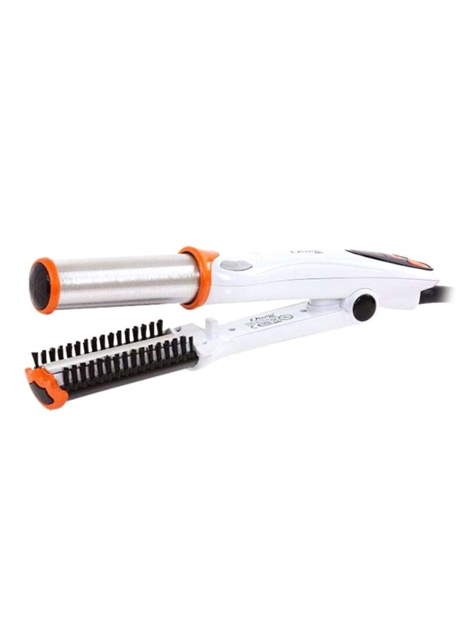 أوكيما آلة تجعيد الشعر الاحترافية الأبيض/ البرتقالي/ الأسود - Image 1