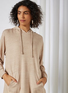 NOISY MAY Textured Oversized Long Sleeve Blouse Nomad Melange  - Image 4