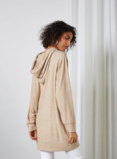 NOISY MAY Textured Oversized Long Sleeve Blouse Nomad Melange  - Image 2
