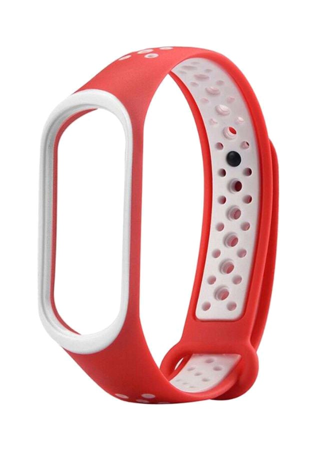 Voberry Replacement Band For Xiaomi Mi Band 3 Red/White - Image 1